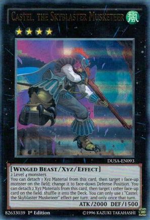 Castel, the Skyblaster Musketeer (DUSA-EN093) - Duelist Saga 1st Edition - Premium Yugioh Single from Konami - Just $0.39! Shop now at Game Crave Tournament Store