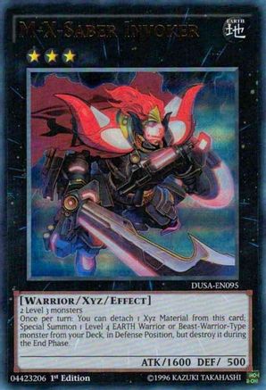 M-X-Saber Invoker (DUSA-EN095) - Duelist Saga 1st Edition - Premium Yugioh Single from Konami - Just $0.91! Shop now at Game Crave Tournament Store