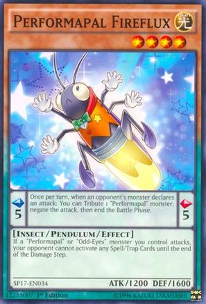 Performapal Fireflux (Starfoil) (SP17-EN034) - Star Pack - Battle Royal 1st Edition - Premium Yugioh Single from Konami - Just $0.25! Shop now at Game Crave Tournament Store