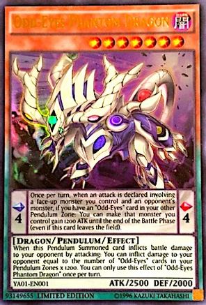 Odd-Eyes Phantom Dragon (YA01-EN001) - Yu-Gi-Oh! ARC-V Promo Cards Limited - Premium Yugioh Single from Konami - Just $5.31! Shop now at Game Crave Tournament Store