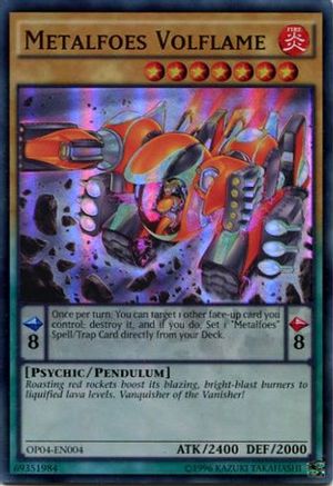 Metalfoes Volflame (OP04-EN004) - OTS Tournament Pack 4 Unlimited - Premium Yugioh Single from Konami - Just $0.26! Shop now at Game Crave Tournament Store