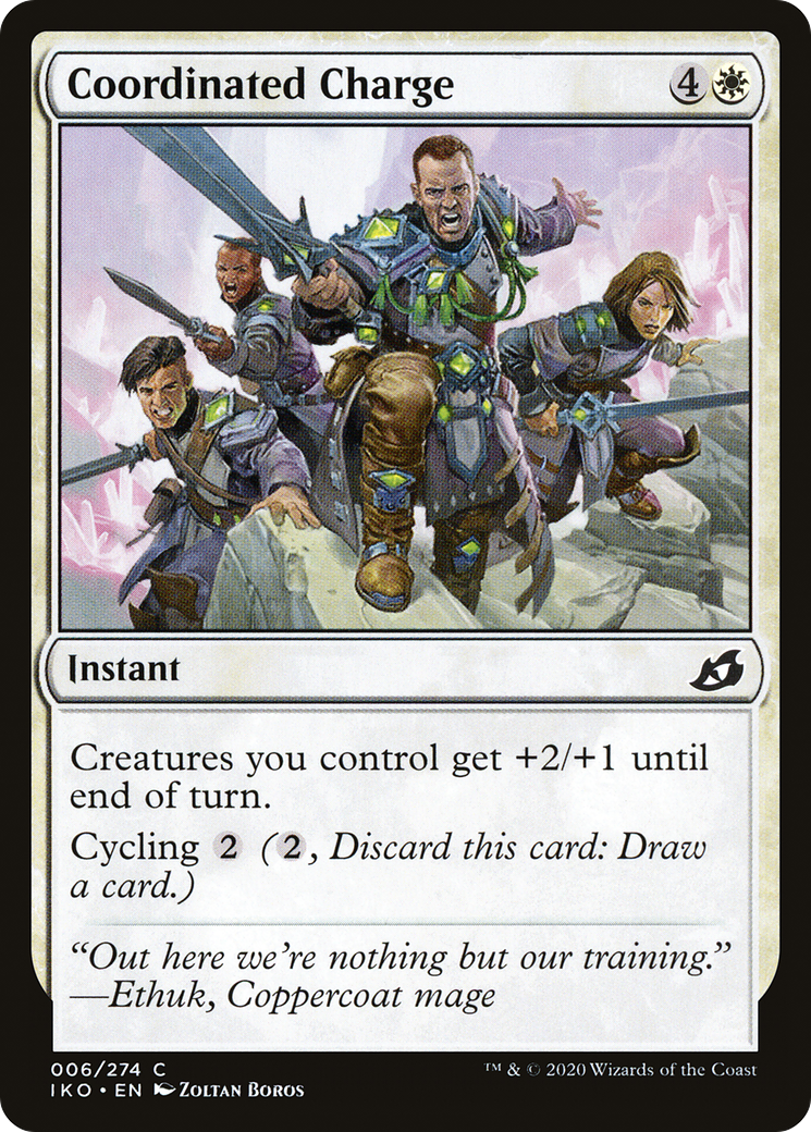 Coordinated Charge (IKO-006) - Ikoria: Lair of Behemoths Foil - Premium MTG Single from Wizards of the Coast - Just $0.25! Shop now at Game Crave Tournament Store