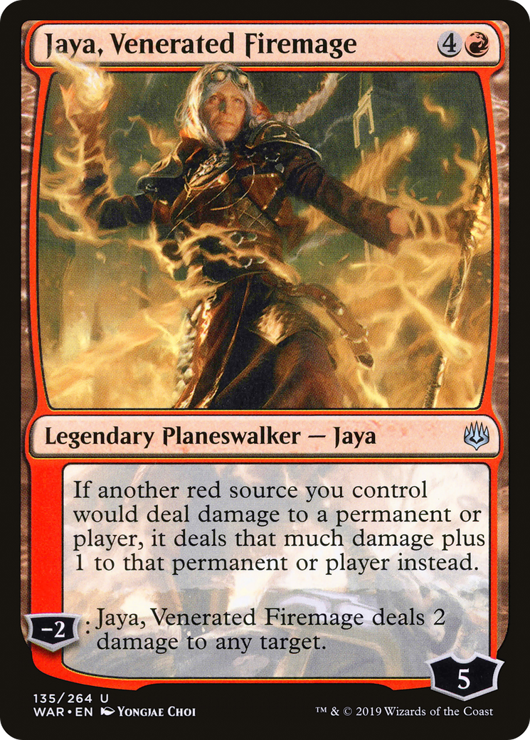 Jaya, Venerated Firemage (WAR-135) - War of the Spark - Premium MTG Single from Wizards of the Coast - Just $0.24! Shop now at Game Crave Tournament Store