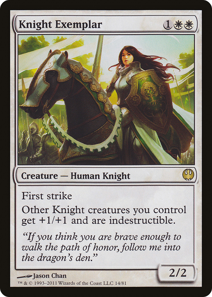 Knight Exemplar (DDG-014) - Duel Decks: Knights vs. Dragons - Premium MTG Single from Wizards of the Coast - Just $1.25! Shop now at Game Crave Tournament Store
