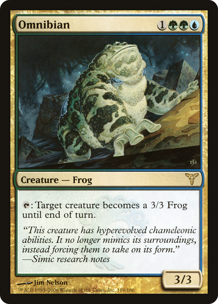 Omnibian (DIS-119) - Dissension Foil - Premium MTG Single from Wizards of the Coast - Just $18.79! Shop now at Game Crave Tournament Store