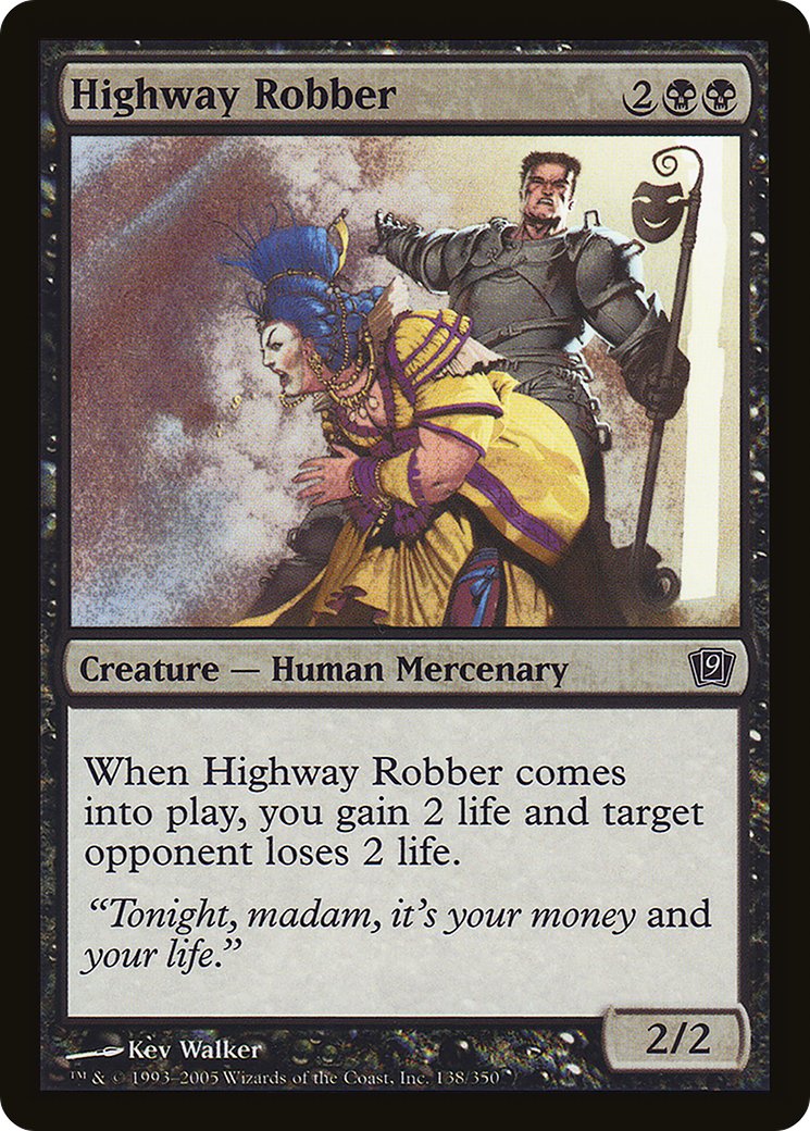 Highway Robber (9ED-138★) - Ninth Edition Foil - Premium MTG Single from Wizards of the Coast - Just $0.08! Shop now at Game Crave Tournament Store