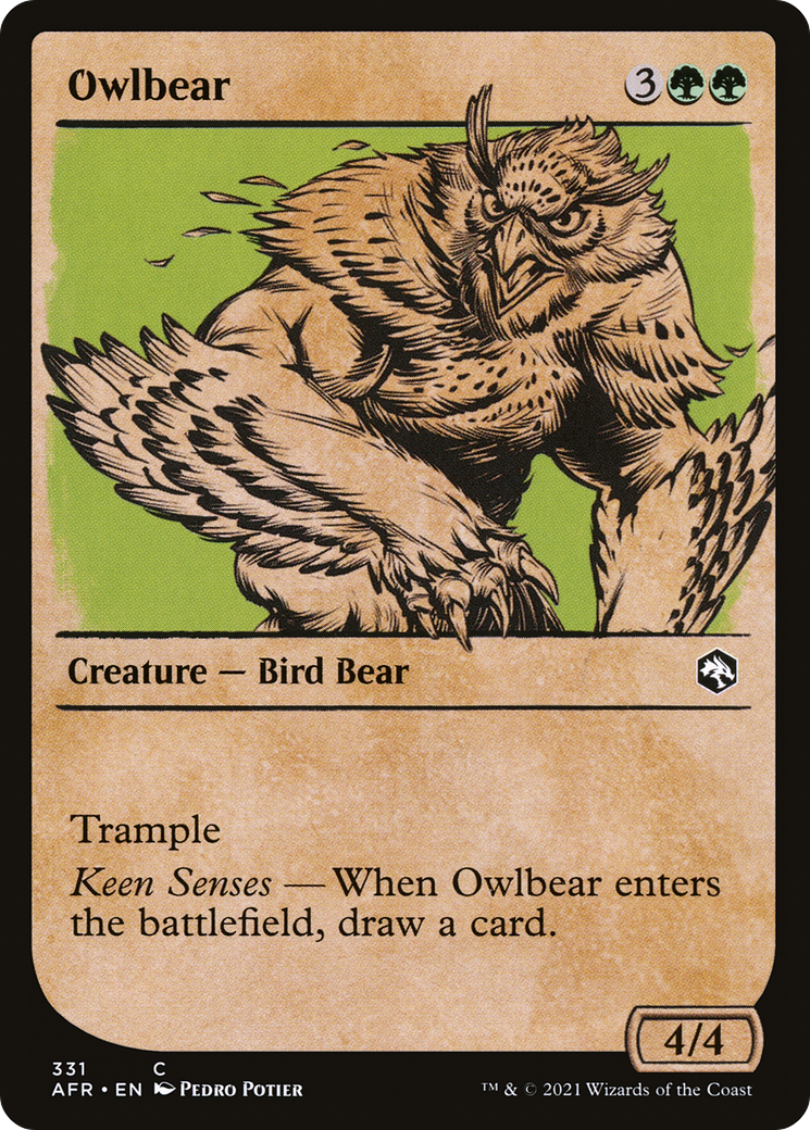Owlbear (AFR-331) - Adventures in the Forgotten Realms: (Showcase) - Premium MTG Single from Wizards of the Coast - Just $0.08! Shop now at Game Crave Tournament Store