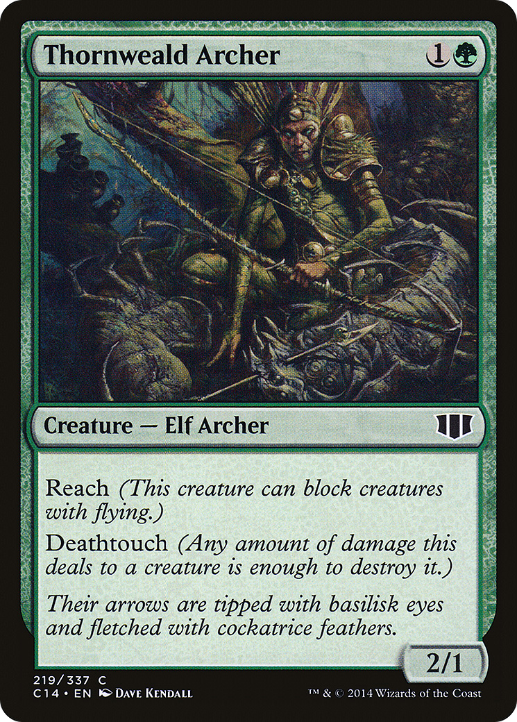 Thornweald Archer (C14-219) - Commander 2014 - Premium MTG Single from Wizards of the Coast - Just $0.08! Shop now at Game Crave Tournament Store
