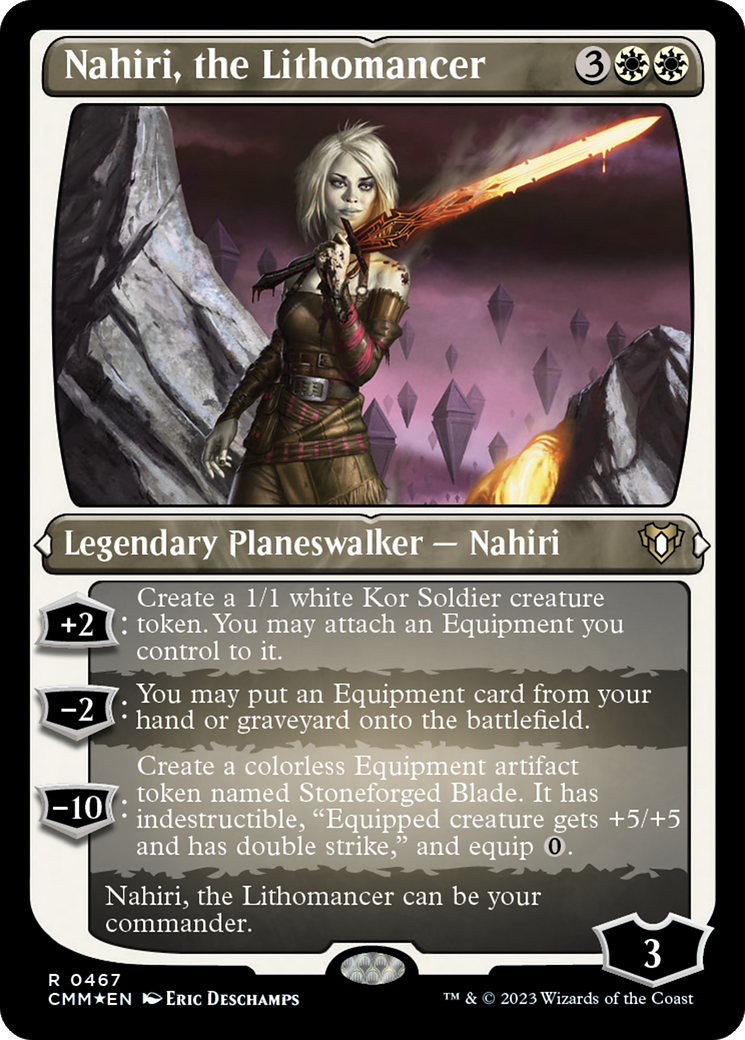 Nahiri, the Lithomancer (CMM-467) - Commander Masters Etched Foil - Premium MTG Single from Wizards of the Coast - Just $4.05! Shop now at Game Crave Tournament Store