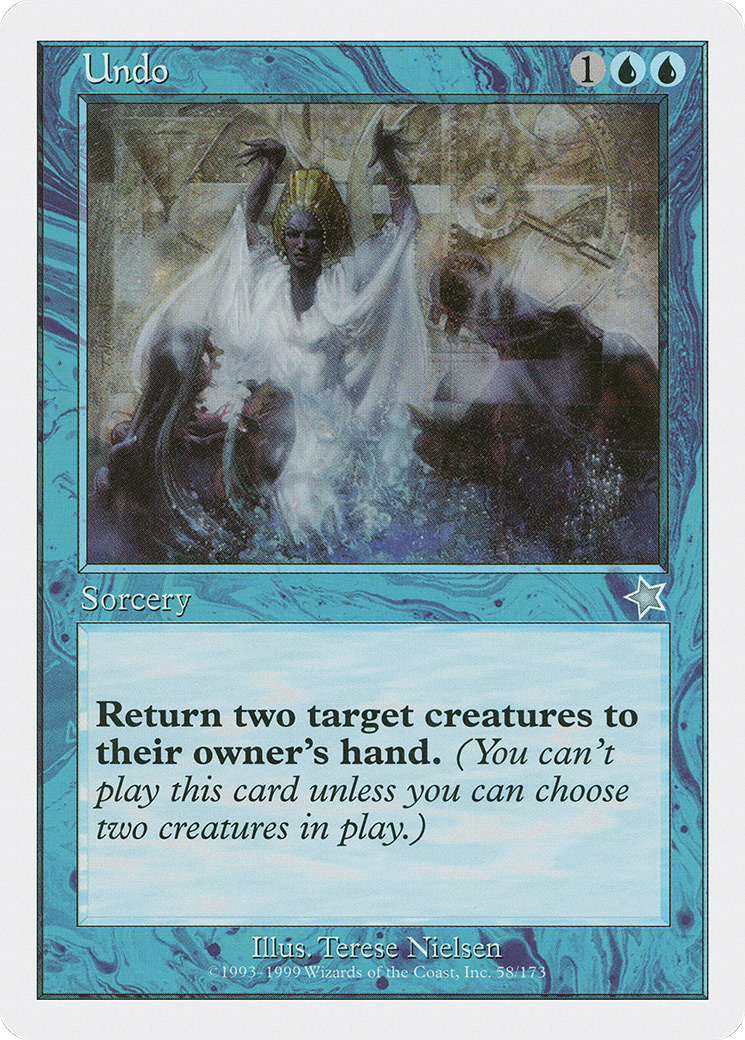 Undo (S99-058) - Starter 1999 - Premium MTG Single from Wizards of the Coast - Just $0.08! Shop now at Game Crave Tournament Store