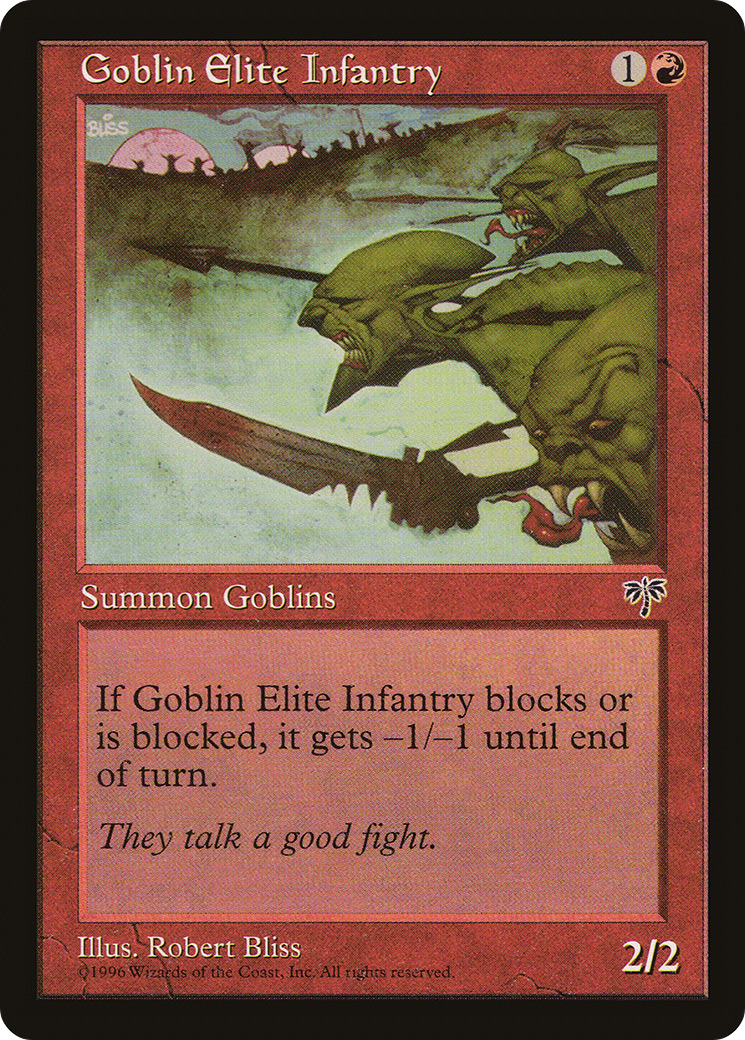 Goblin Elite Infantry (MIR-177) - Mirage - Premium MTG Single from Wizards of the Coast - Just $0.08! Shop now at Game Crave Tournament Store