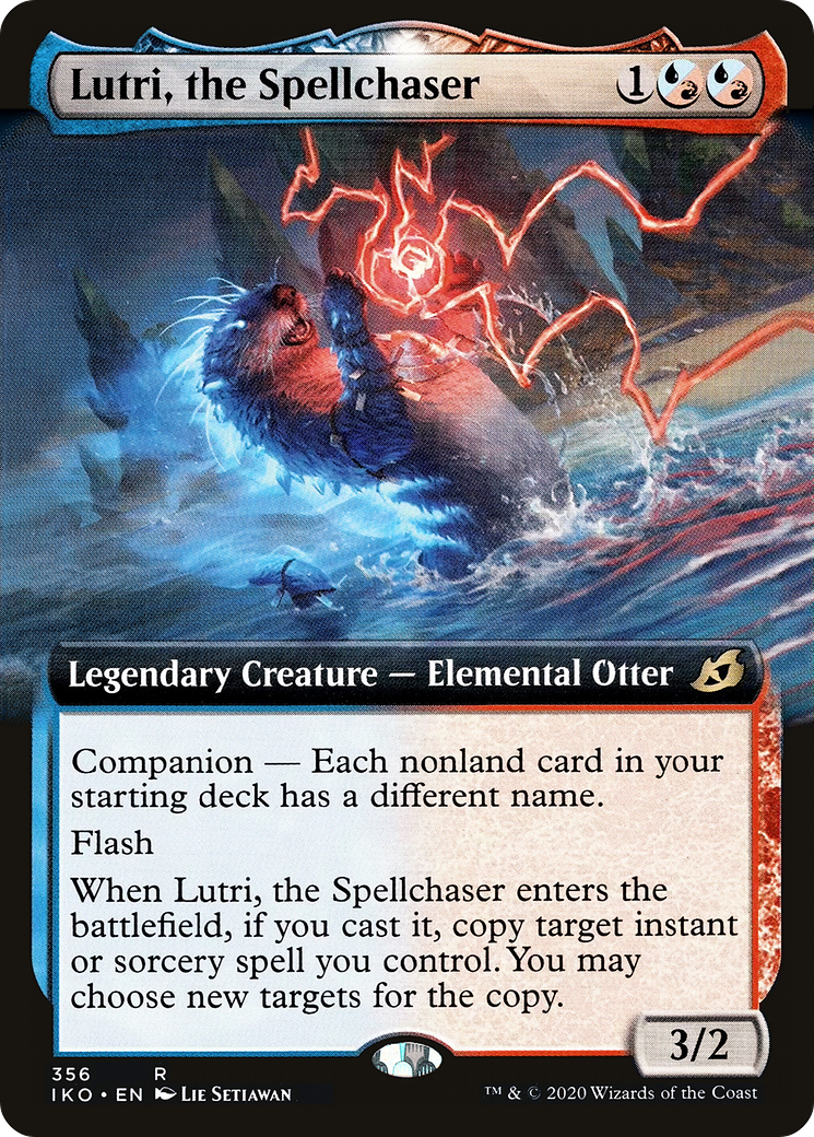Lutri, the Spellchaser (IKO-356) - Ikoria: Lair of Behemoths: (companion, Extended Art) Foil - Premium MTG Single from Wizards of the Coast - Just $0.83! Shop now at Game Crave Tournament Store