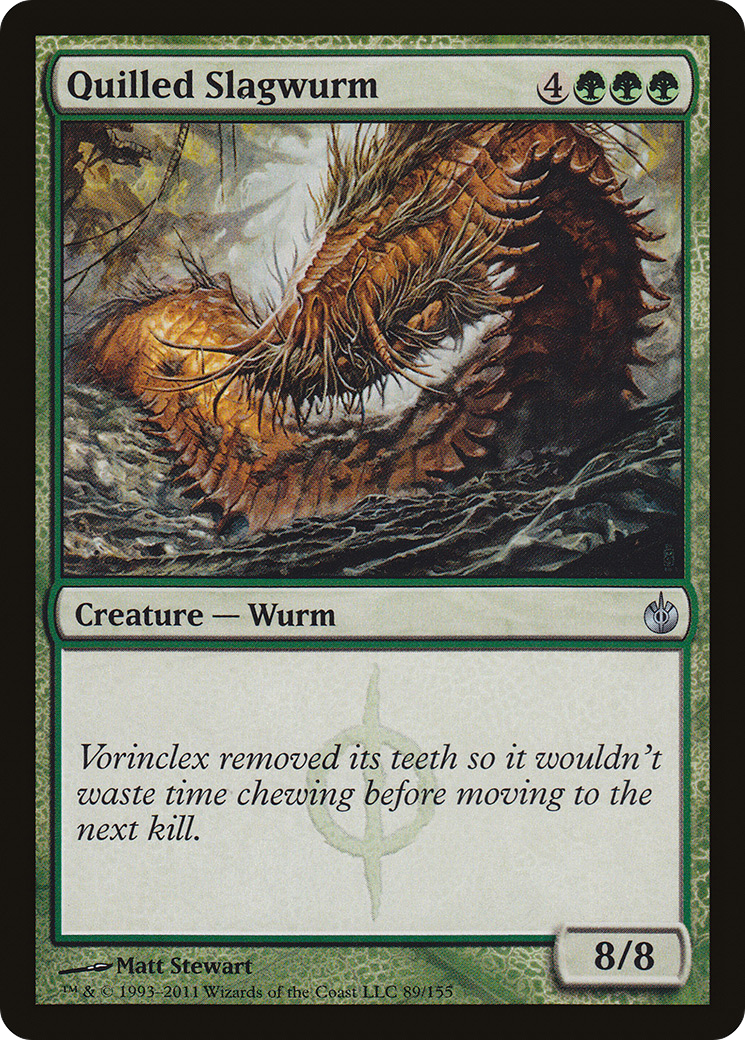 Quilled Slagwurm (MBS-089) - Mirrodin Besieged Foil - Premium MTG Single from Wizards of the Coast - Just $0.11! Shop now at Game Crave Tournament Store
