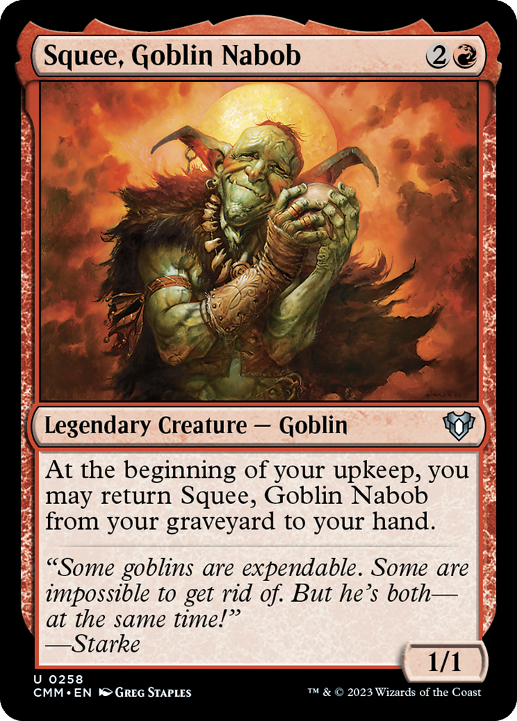 Squee, Goblin Nabob (CMM-258) - Commander Masters - Premium MTG Single from Wizards of the Coast - Just $0.08! Shop now at Game Crave Tournament Store