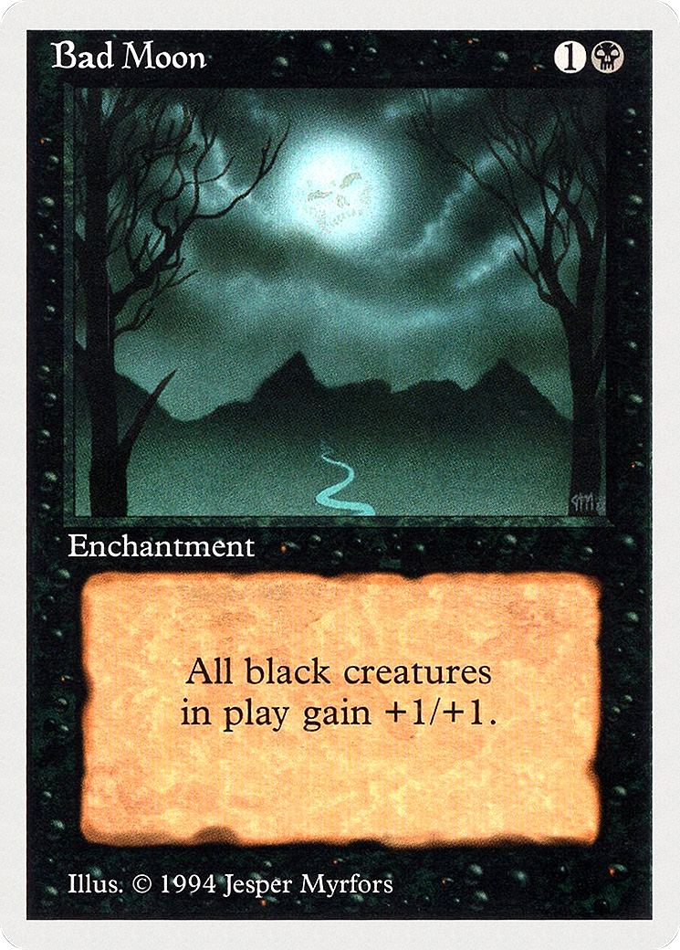 Bad Moon (SUM-094) - Summer Magic / Edgar - Premium MTG Single from Wizards of the Coast - Just $0! Shop now at Game Crave Tournament Store
