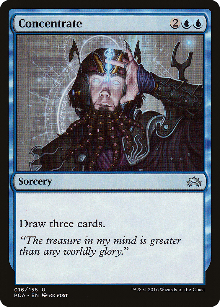 Concentrate (PCA-016) - Planechase Anthology - Premium MTG Single from Wizards of the Coast - Just $0.08! Shop now at Game Crave Tournament Store