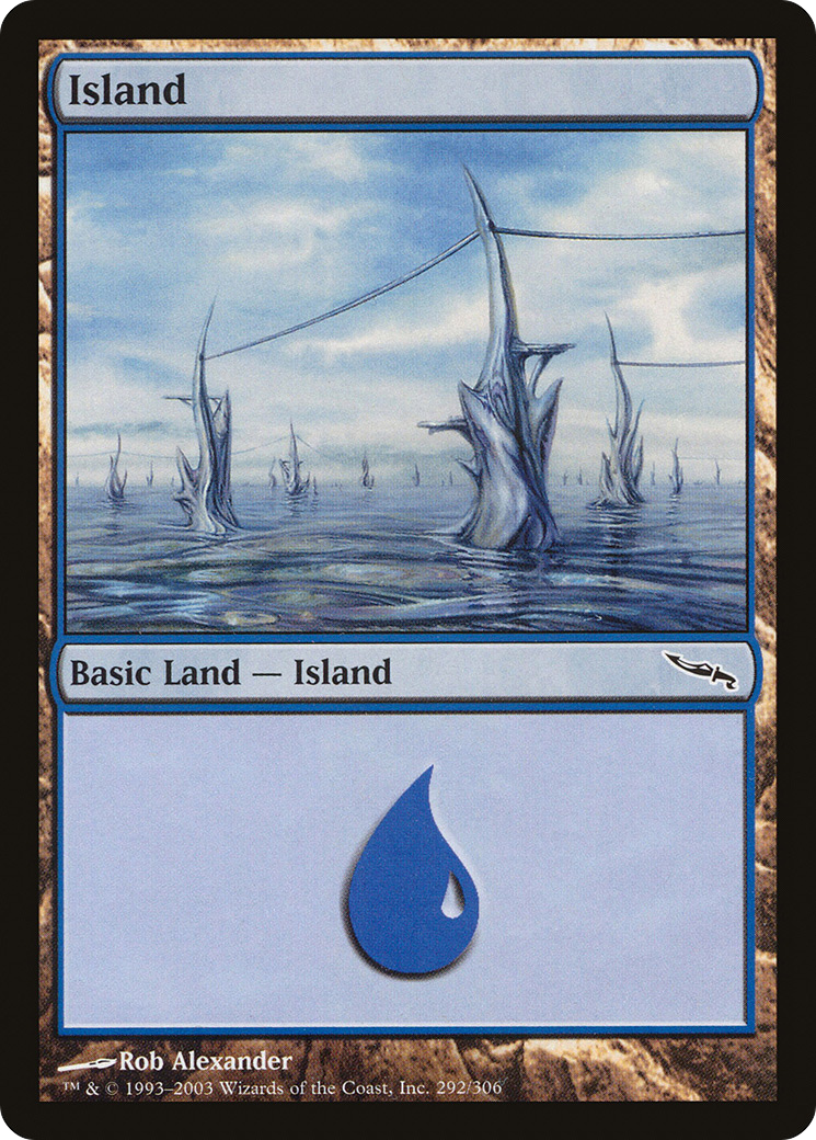 Island (MRD-292) - Mirrodin Foil - Premium MTG Single from Wizards of the Coast - Just $0.15! Shop now at Game Crave Tournament Store