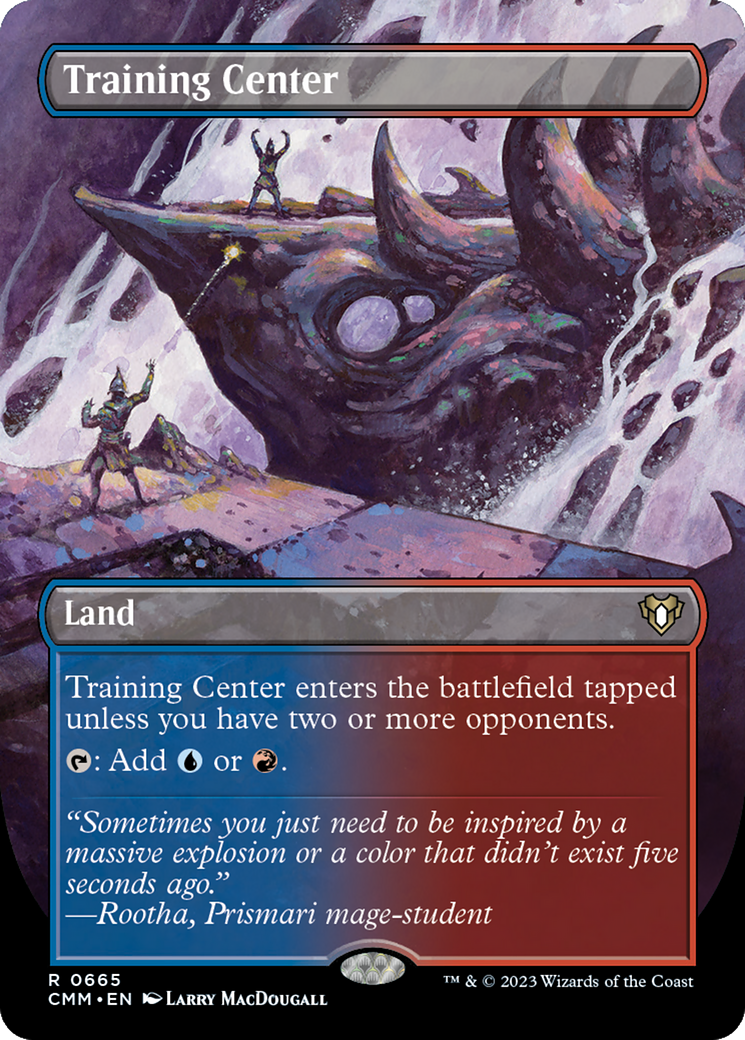 Training Center (CMM-665) - Commander Masters (Borderless) - Premium MTG Single from Wizards of the Coast - Just $10.98! Shop now at Game Crave Tournament Store