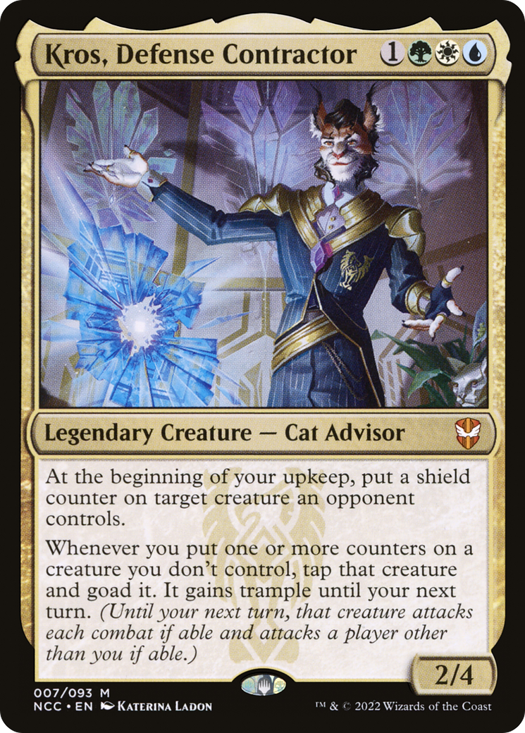 Kros, Defense Contractor (NCC-007) - New Capenna Commander - Premium MTG Single from Wizards of the Coast - Just $0.08! Shop now at Game Crave Tournament Store