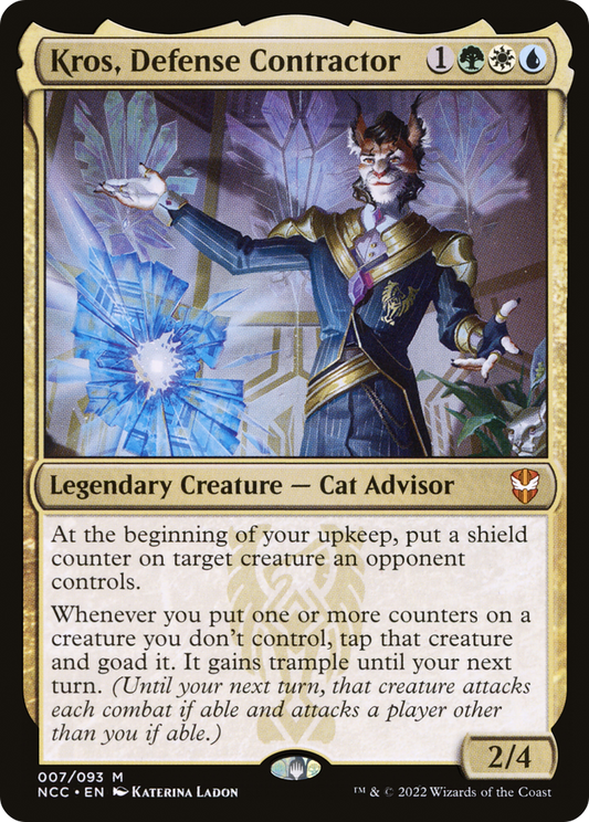 Kros, Defense Contractor (NCC-007) - New Capenna Commander - Premium MTG Single from Wizards of the Coast - Just $0.08! Shop now at Game Crave Tournament Store