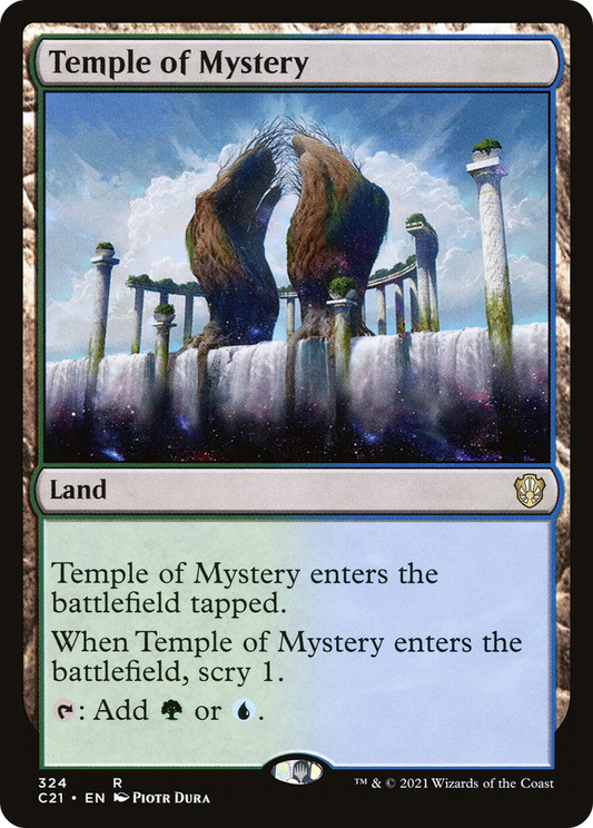 Temple of Mystery (C21-324) - Commander 2021 - Premium MTG Single from Wizards of the Coast - Just $0.08! Shop now at Game Crave Tournament Store