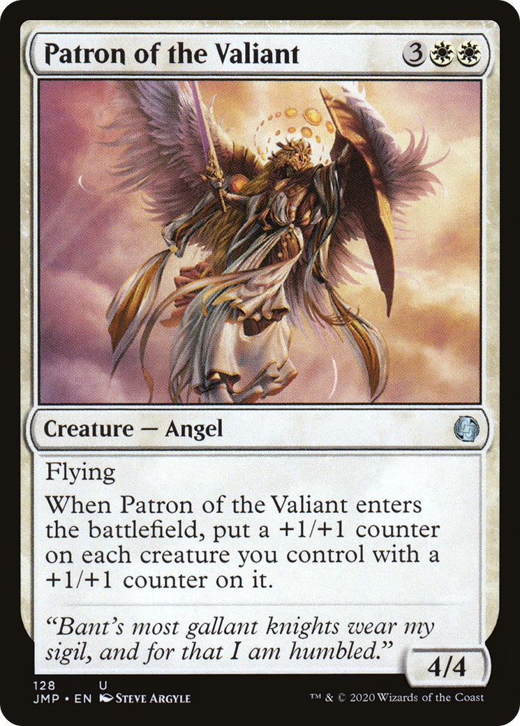 Patron of the Valiant (JMP-128) - Jumpstart - Premium MTG Single from Wizards of the Coast - Just $0.25! Shop now at Game Crave Tournament Store
