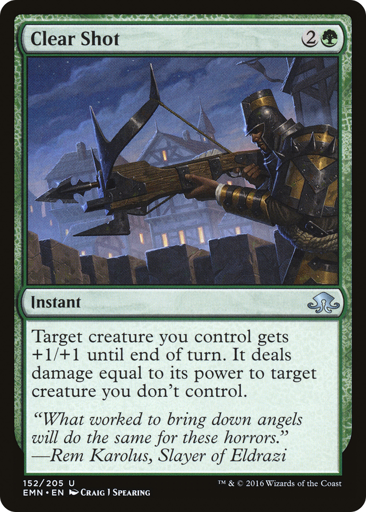 Clear Shot (EMN-152) - Eldritch Moon Foil - Premium MTG Single from Wizards of the Coast - Just $0.26! Shop now at Game Crave Tournament Store
