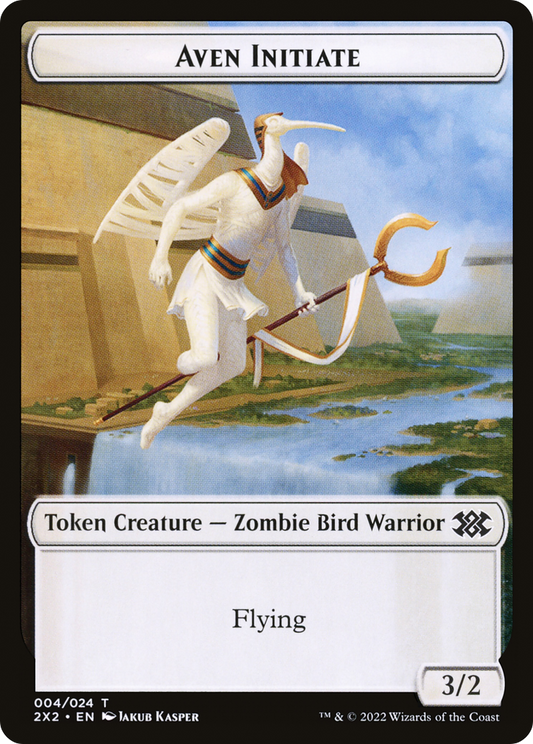 Aven Initiate (T2X2-004) - Double Masters 2022 Tokens - Premium MTG Single from Wizards of the Coast - Just $0! Shop now at Game Crave Tournament Store