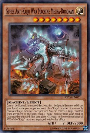 Super Anti-Kaiju War Machine Mecha-Dogoran (OP04-EN021) - OTS Tournament Pack 4 Unlimited - Premium Yugioh Single from Konami - Just $0.25! Shop now at Game Crave Tournament Store