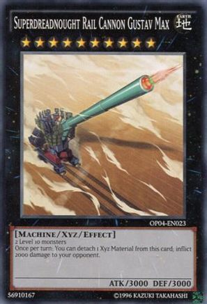 Superdreadnought Rail Cannon Gustav Max (OP04-EN023) - OTS Tournament Pack 4 Unlimited - Premium Yugioh Single from Konami - Just $0.70! Shop now at Game Crave Tournament Store