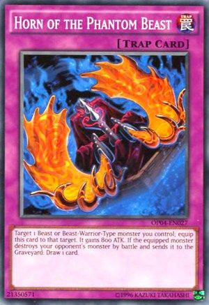 Horn of the Phantom Beast (OP04-EN027) - OTS Tournament Pack 4 Unlimited - Premium Yugioh Single from Konami - Just $0.26! Shop now at Game Crave Tournament Store
