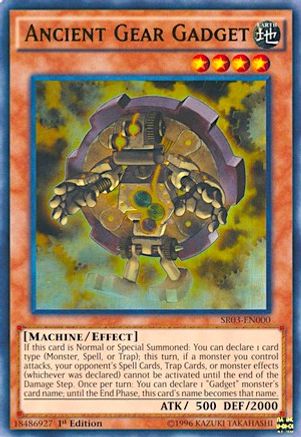 Ancient Gear Gadget (SR03-EN000) - Structure Deck: Machine Reactor Unlimited - Premium Yugioh Single from Konami - Just $0.12! Shop now at Game Crave Tournament Store