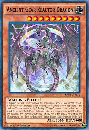 Ancient Gear Reactor Dragon (SR03-EN001) - Structure Deck: Machine Reactor Unlimited - Premium Yugioh Single from Konami - Just $2.58! Shop now at Game Crave Tournament Store