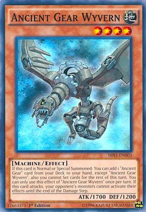 Ancient Gear Wyvern (SR03-EN003) - Structure Deck: Machine Reactor 1st Edition - Premium Yugioh Single from Konami - Just $6.84! Shop now at Game Crave Tournament Store