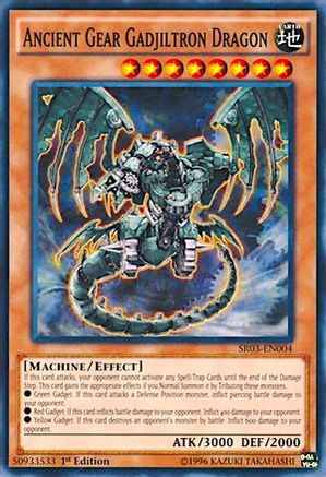 Ancient Gear Gadjiltron Dragon (SR03-EN004) - Structure Deck: Machine Reactor 1st Edition - Premium Yugioh Single from Konami - Just $1.74! Shop now at Game Crave Tournament Store