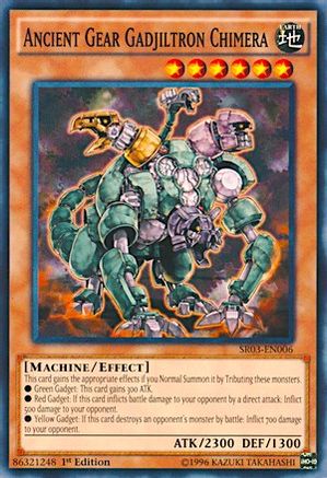 Ancient Gear Gadjiltron Chimera (SR03-EN006) - Structure Deck: Machine Reactor 1st Edition - Premium Yugioh Single from Konami - Just $0.25! Shop now at Game Crave Tournament Store