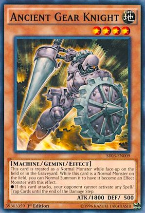 Ancient Gear Knight (SR03-EN009) - Structure Deck: Machine Reactor 1st Edition - Premium Yugioh Single from Konami - Just $0.26! Shop now at Game Crave Tournament Store