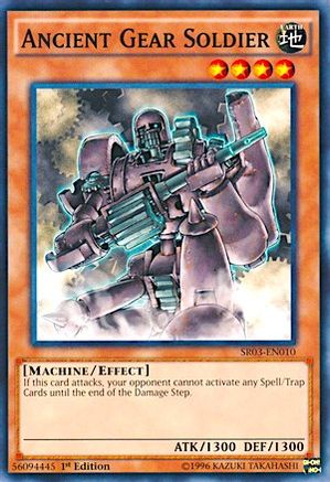 Ancient Gear Soldier (SR03-EN010) - Structure Deck: Machine Reactor Unlimited - Premium Yugioh Single from Konami - Just $0.26! Shop now at Game Crave Tournament Store