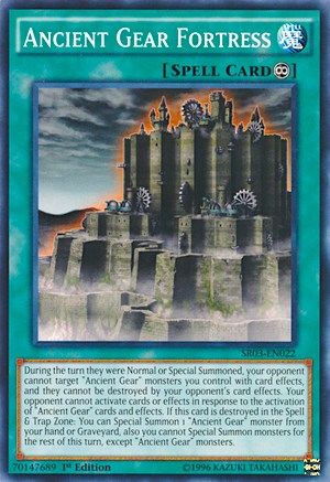 Ancient Gear Fortress (SR03-EN022) - Structure Deck: Machine Reactor Unlimited - Premium Yugioh Single from Konami - Just $9.26! Shop now at Game Crave Tournament Store