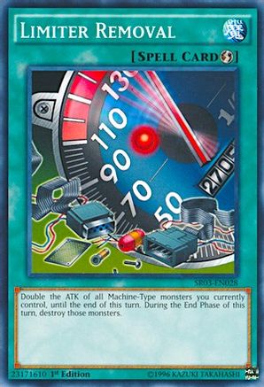 Limiter Removal (SR03-EN028) - Structure Deck: Machine Reactor 1st Edition - Premium Yugioh Single from Konami - Just $0.25! Shop now at Game Crave Tournament Store