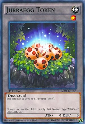 Token: Jurraegg (SR04-ENTKN) - Structure Deck: Dinosmasher's Fury Unlimited - Premium Yugioh Single from Konami - Just $0.67! Shop now at Game Crave Tournament Store