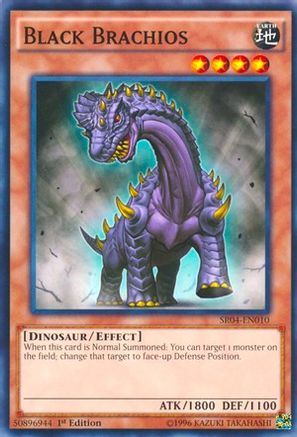 Black Brachios (SR04-EN010) - Structure Deck: Dinosmasher's Fury Unlimited - Premium Yugioh Single from Konami - Just $0.25! Shop now at Game Crave Tournament Store