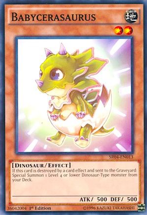 Babycerasaurus (SR04-EN013) - Structure Deck: Dinosmasher's Fury 1st Edition - Premium Yugioh Single from Konami - Just $0.26! Shop now at Game Crave Tournament Store