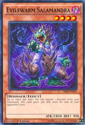 Evilswarm Salamandra (SR04-EN015) - Structure Deck: Dinosmasher's Fury 1st Edition - Premium Yugioh Single from Konami - Just $0.25! Shop now at Game Crave Tournament Store