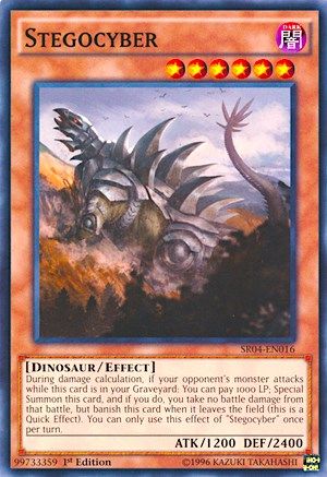 Stegocyber (SR04-EN016) - Structure Deck: Dinosmasher's Fury 1st Edition - Premium Yugioh Single from Konami - Just $0.25! Shop now at Game Crave Tournament Store