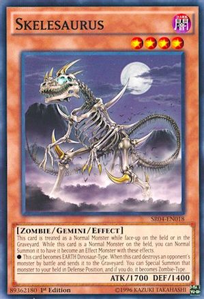 Skelesaurus (SR04-EN018) - Structure Deck: Dinosmasher's Fury Unlimited - Premium Yugioh Single from Konami - Just $0.25! Shop now at Game Crave Tournament Store