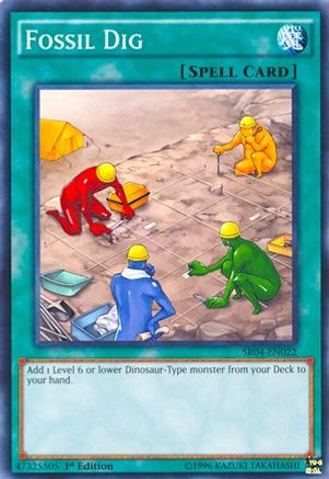Fossil Dig (SR04-EN022) - Structure Deck: Dinosmasher's Fury Unlimited - Premium Yugioh Single from Konami - Just $0.26! Shop now at Game Crave Tournament Store
