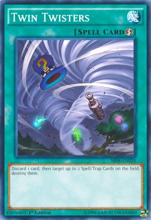 Twin Twisters (SR04-EN024) - Structure Deck: Dinosmasher's Fury Unlimited - Premium Yugioh Single from Konami - Just $0.34! Shop now at Game Crave Tournament Store