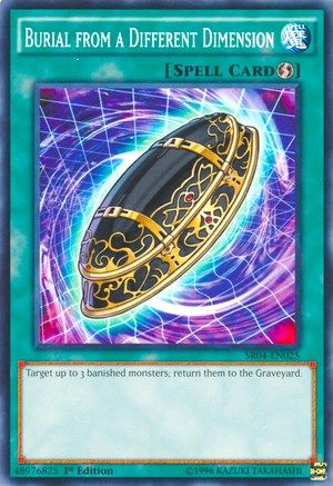 Burial from a Different Dimension (SR04-EN025) - Structure Deck: Dinosmasher's Fury Unlimited - Premium Yugioh Single from Konami - Just $0.26! Shop now at Game Crave Tournament Store