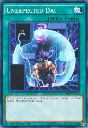 Unexpected Dai (SR04-EN028) - Structure Deck: Dinosmasher's Fury Unlimited - Premium Yugioh Single from Konami - Just $0.26! Shop now at Game Crave Tournament Store